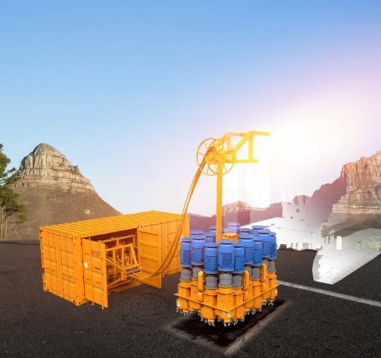 Rectangular Anti-Slide Pile Mechanical Drilling Rig